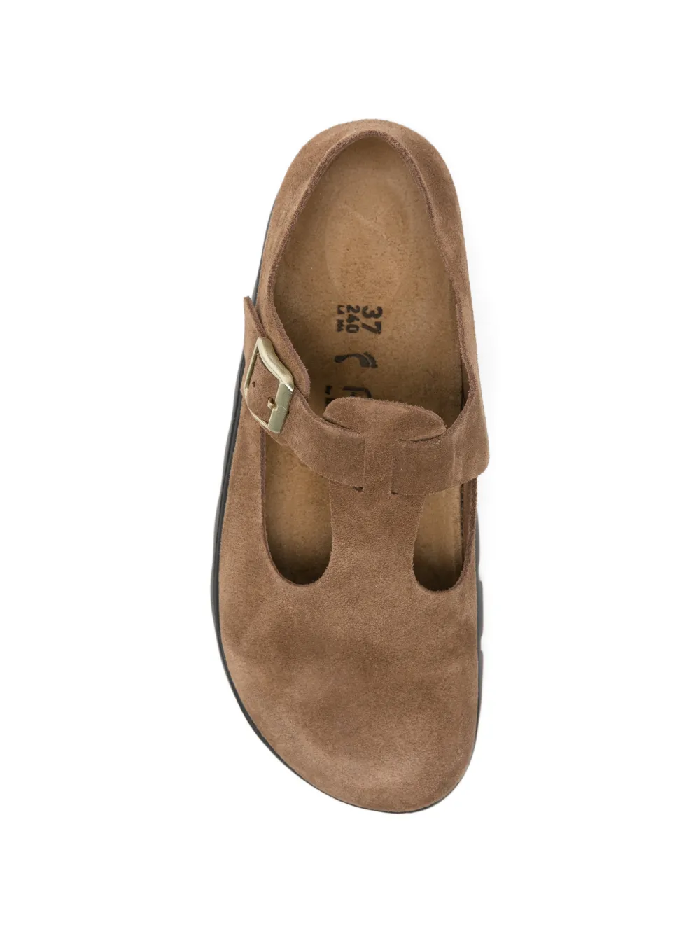 Birkenstock Paris schoenen met gespbandje Bruin