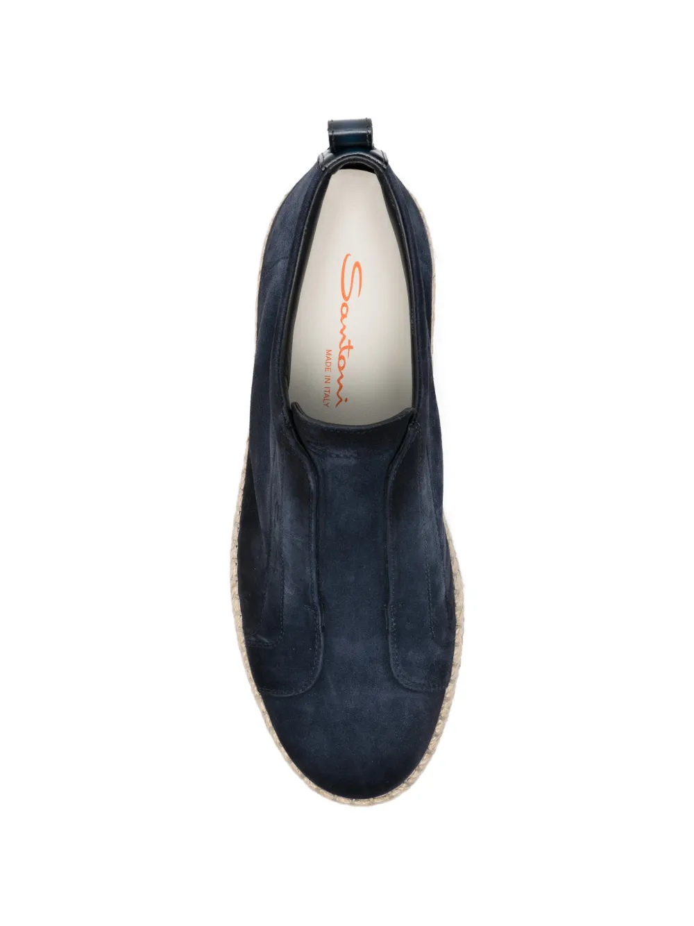 Santoni Espadrilles met platte zool Blauw