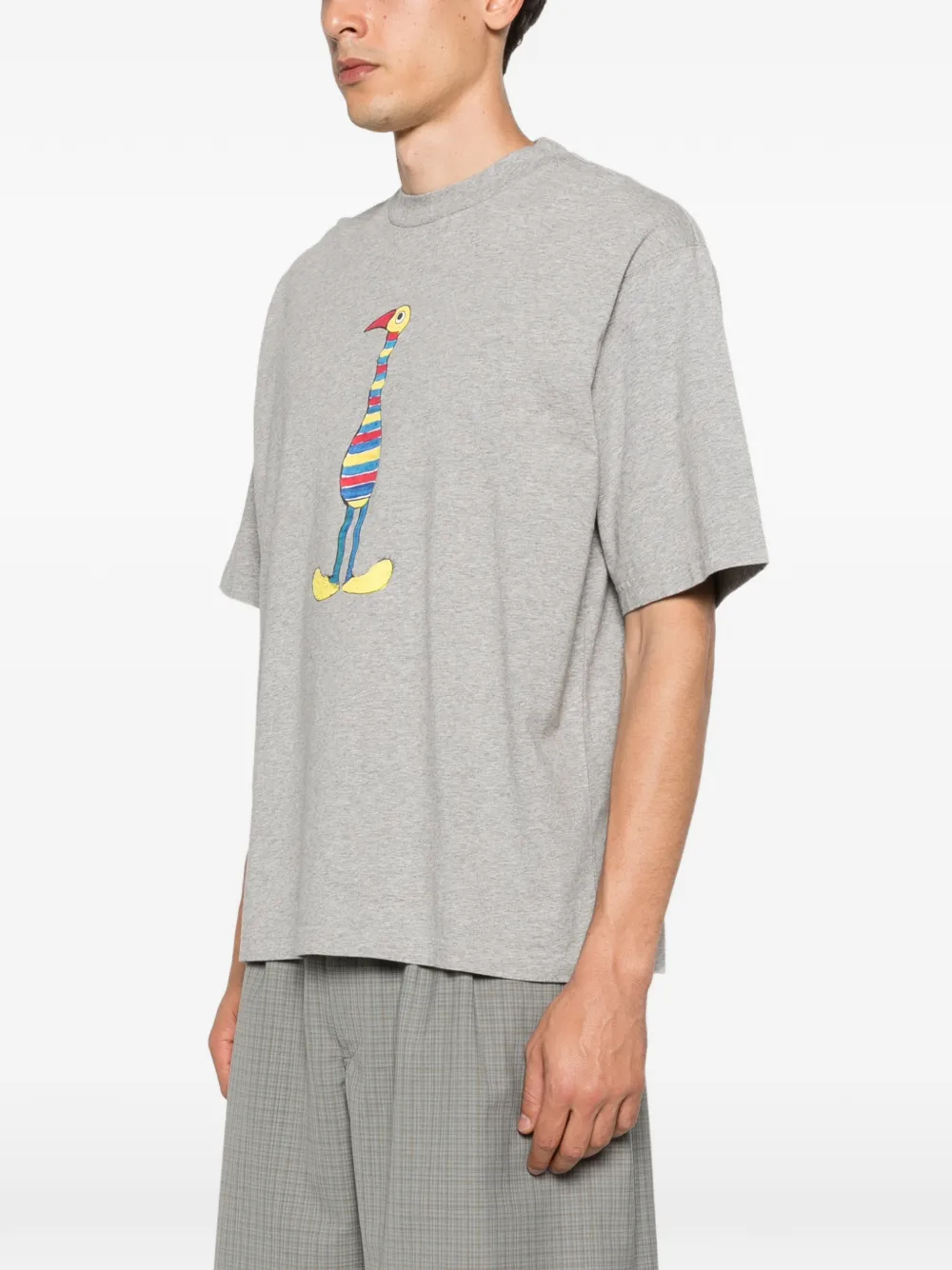 Marni T-shirt met grafische print Grijs