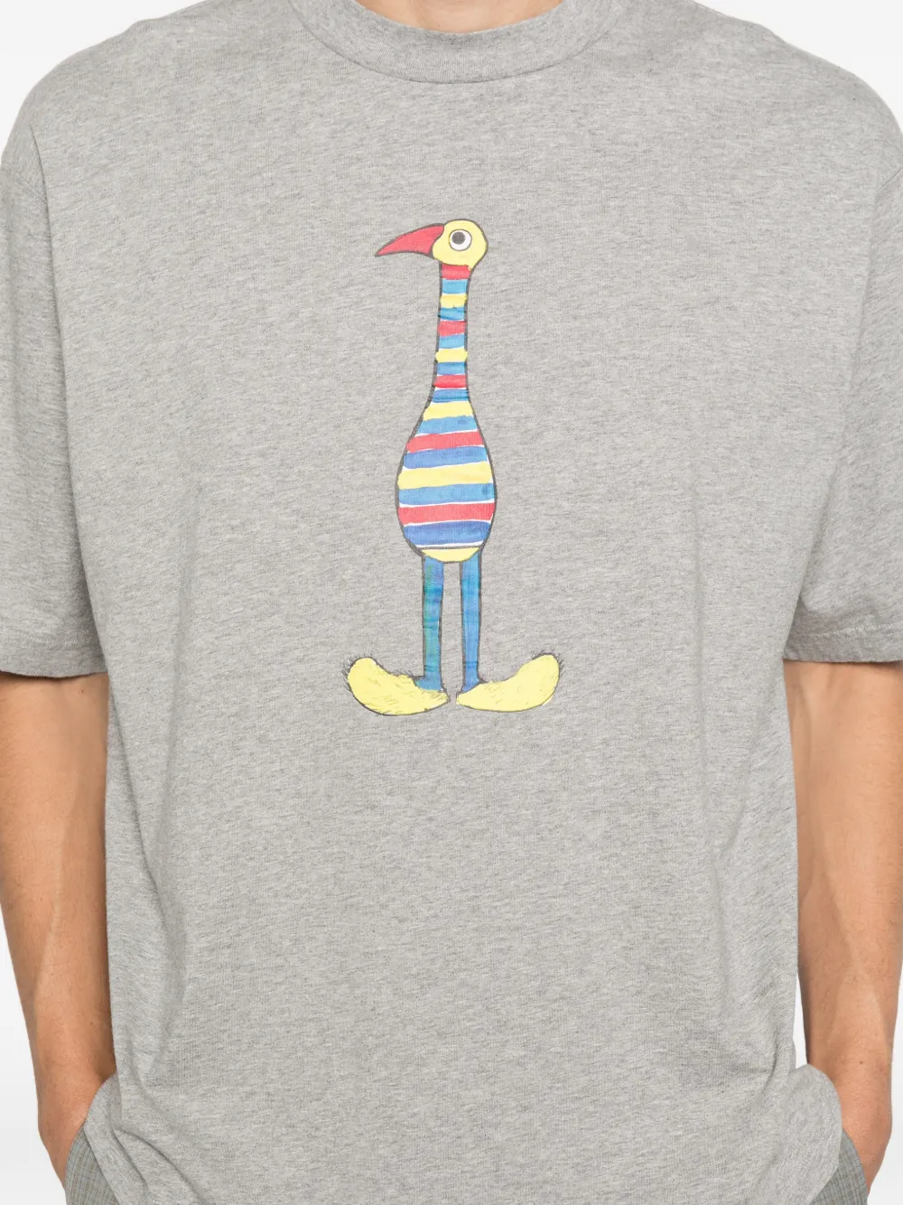 Marni T-shirt met grafische print Grijs
