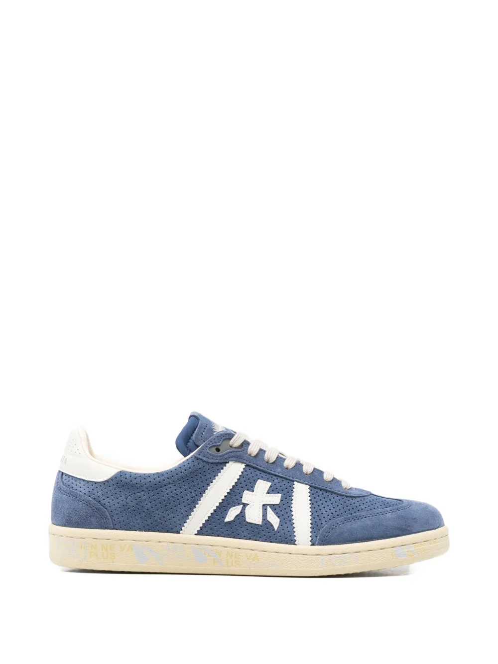Premiata Sneakers met geperforeerd logo Blauw