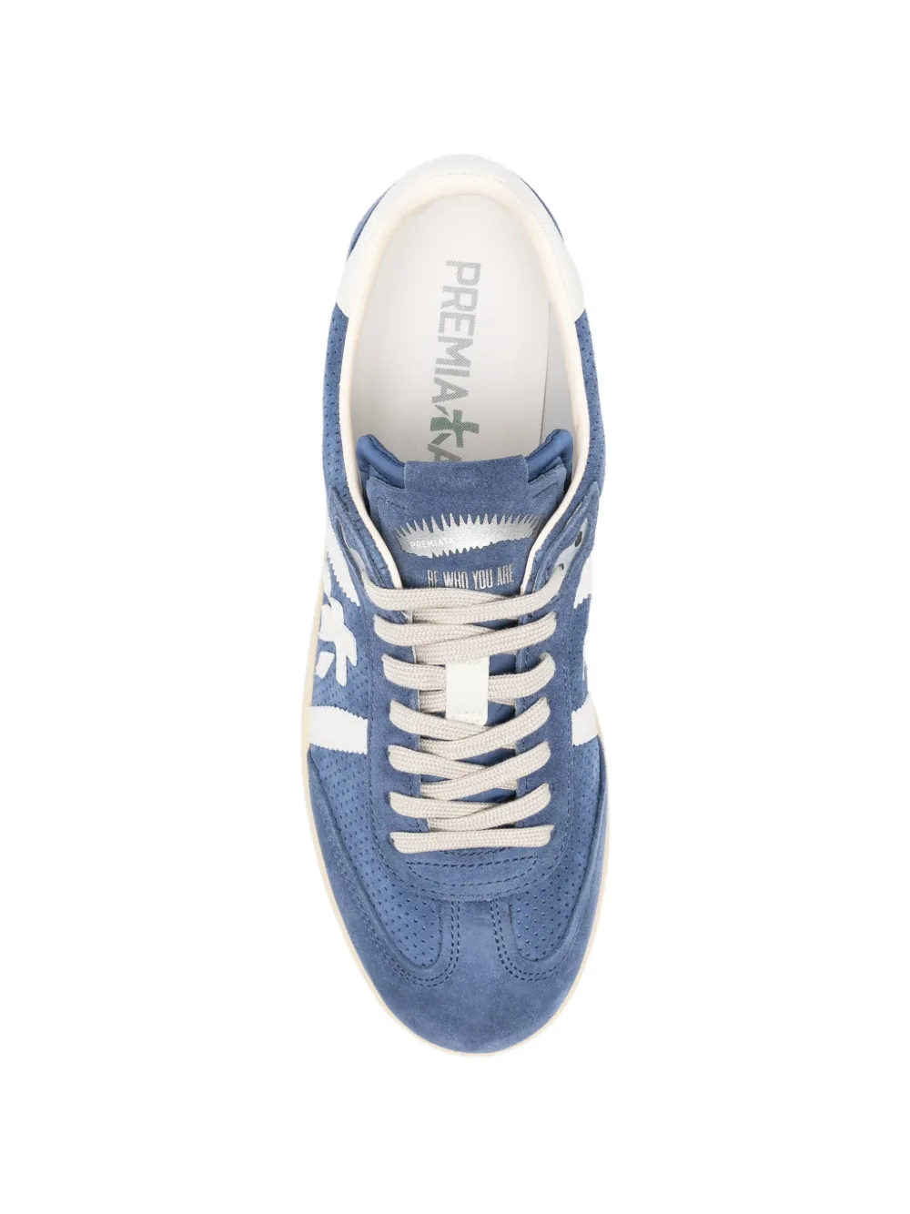 Premiata Sneakers met geperforeerd logo Blauw