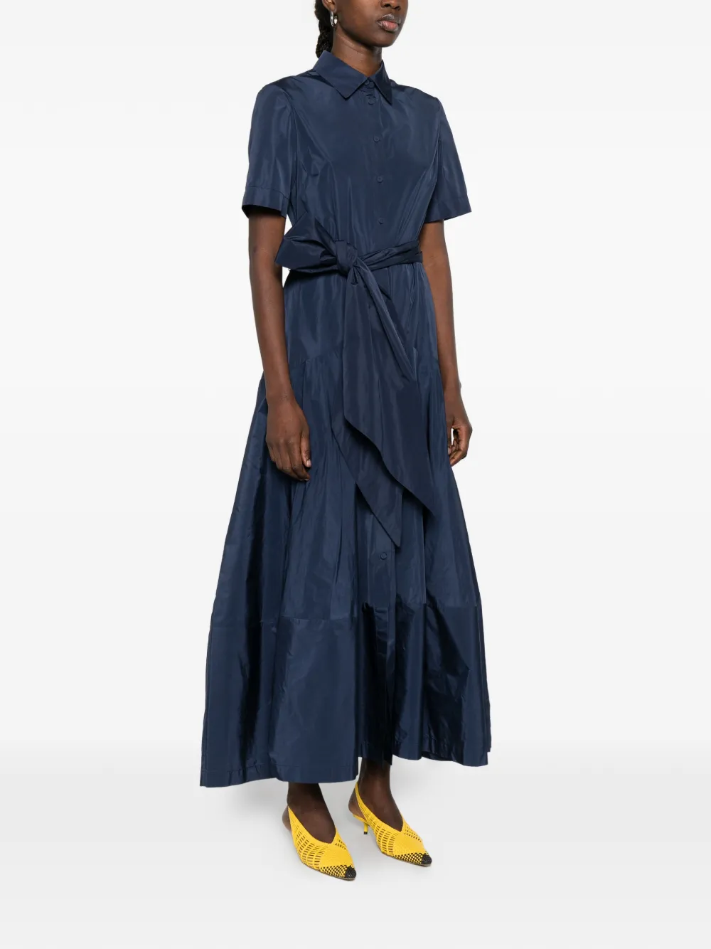  P.a.r.o.s.h. Self-tie Maxi Dress - Blue 