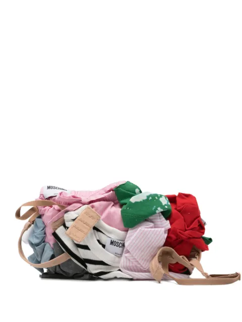 Moschino logo-label clutch bag