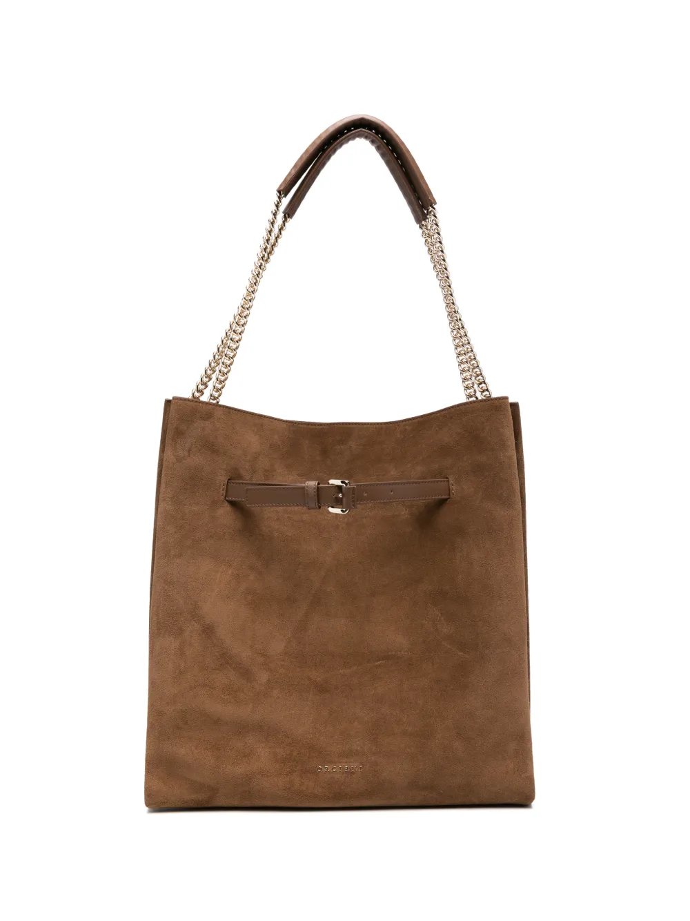 Orciani Venus Peach buckle shoulder bag - Marrone