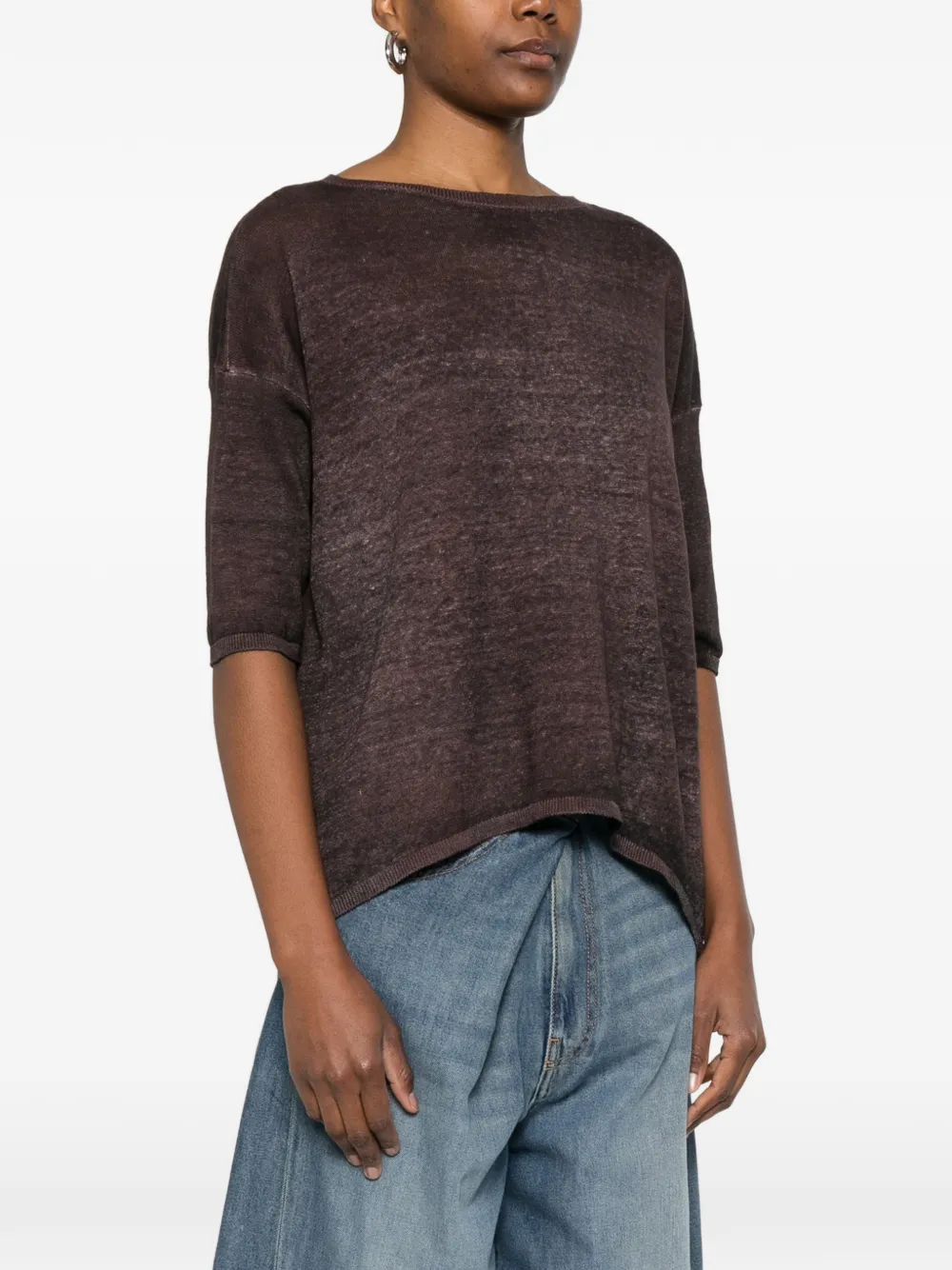  Avant Toi Crew-neck Sweater - Brown 