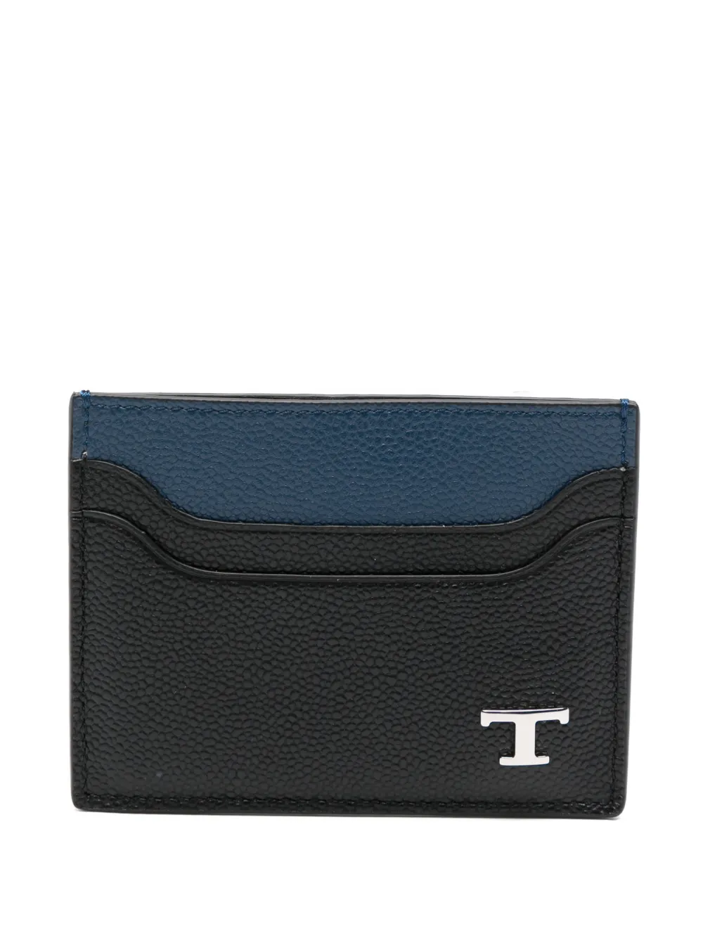 Tod's logo-plaque card holder - Nero