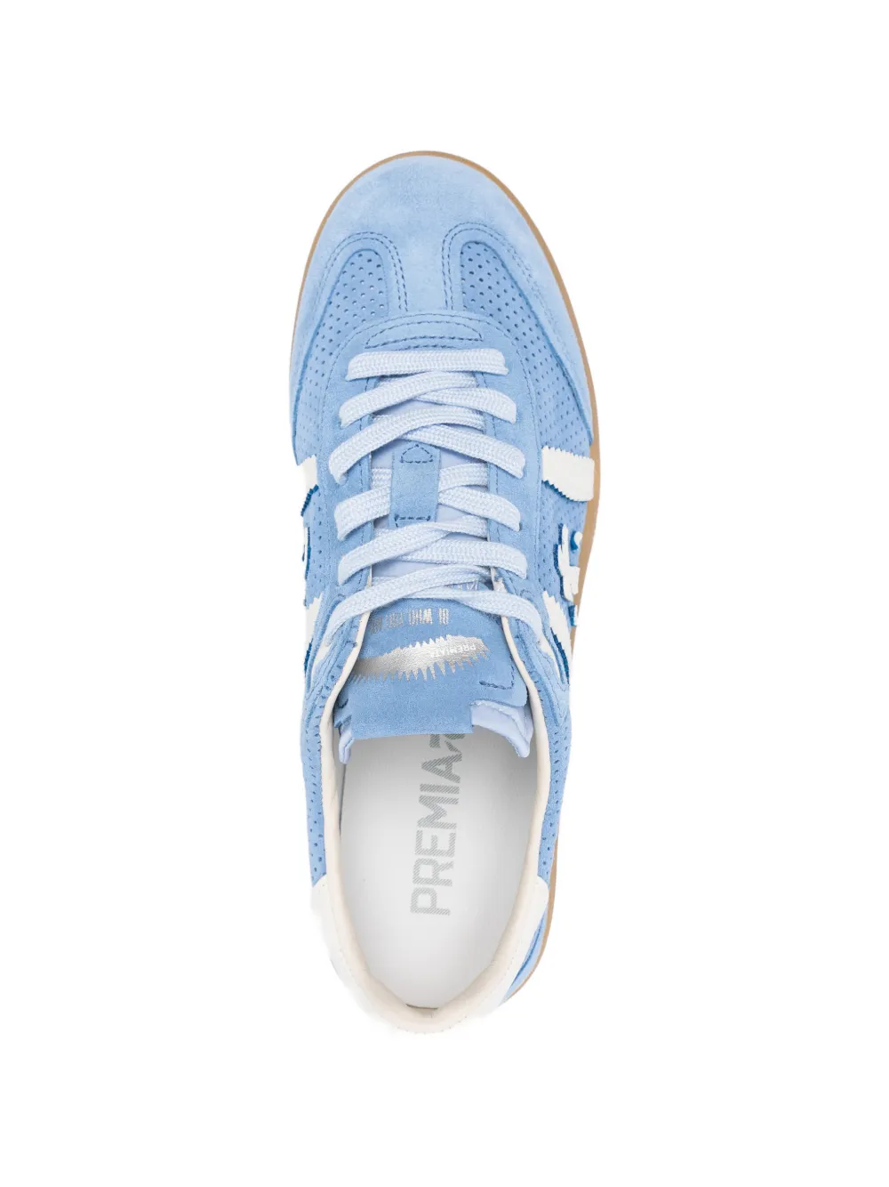 Premiata perforated sneakers Blauw