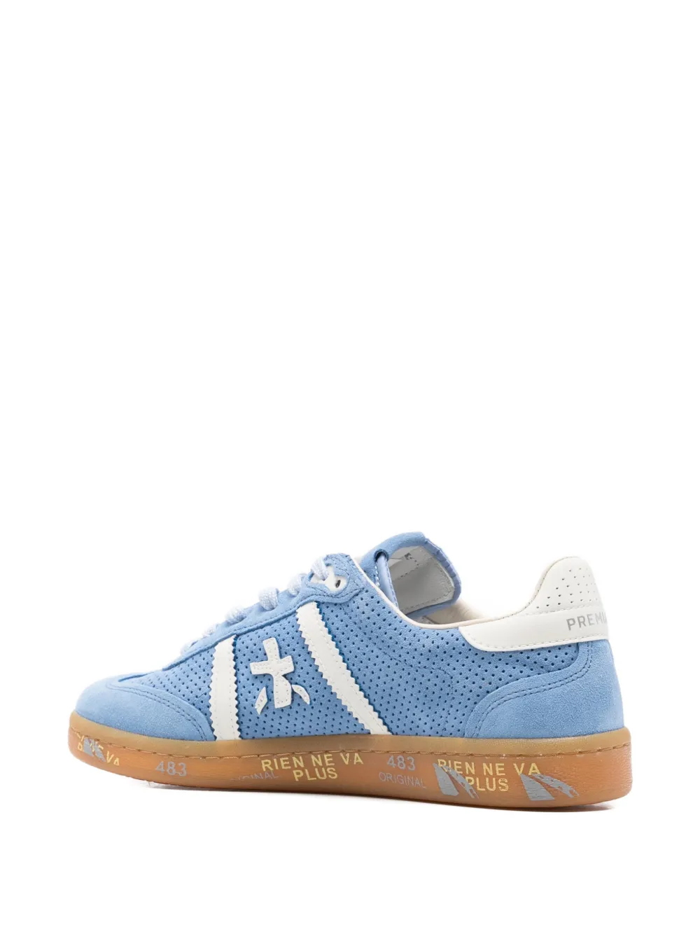 Premiata perforated sneakers Blauw