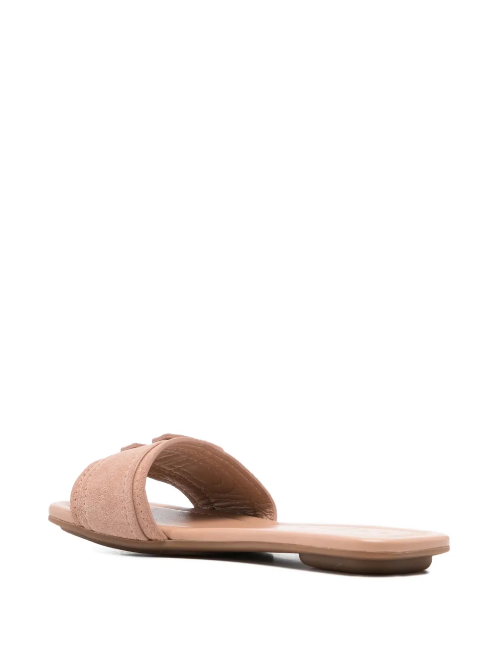 Hogan logo-detail sandals Beige