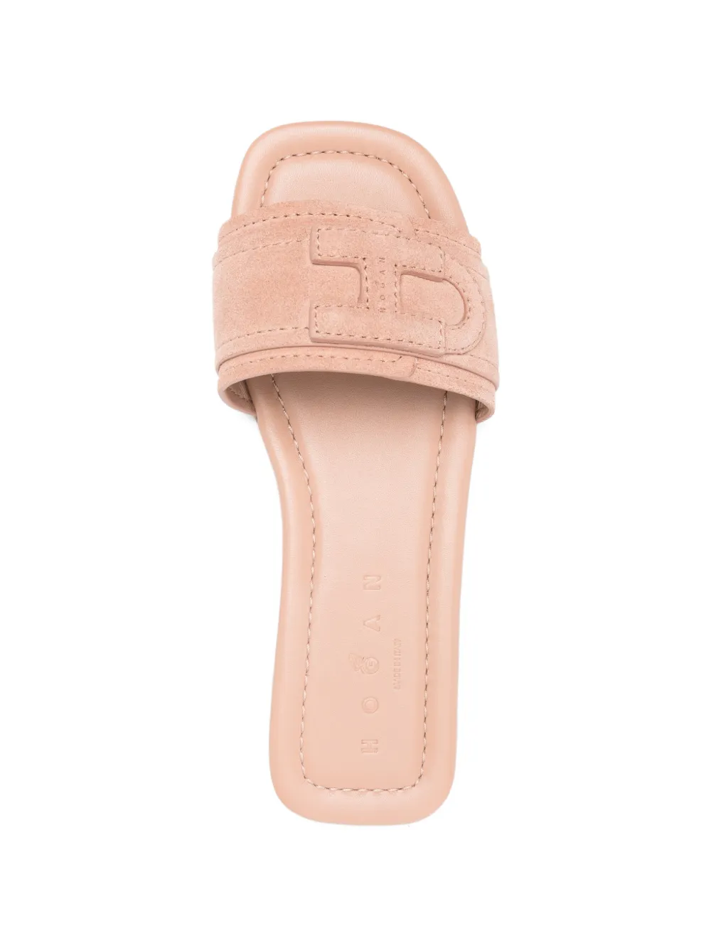 Hogan logo-detail sandals Beige