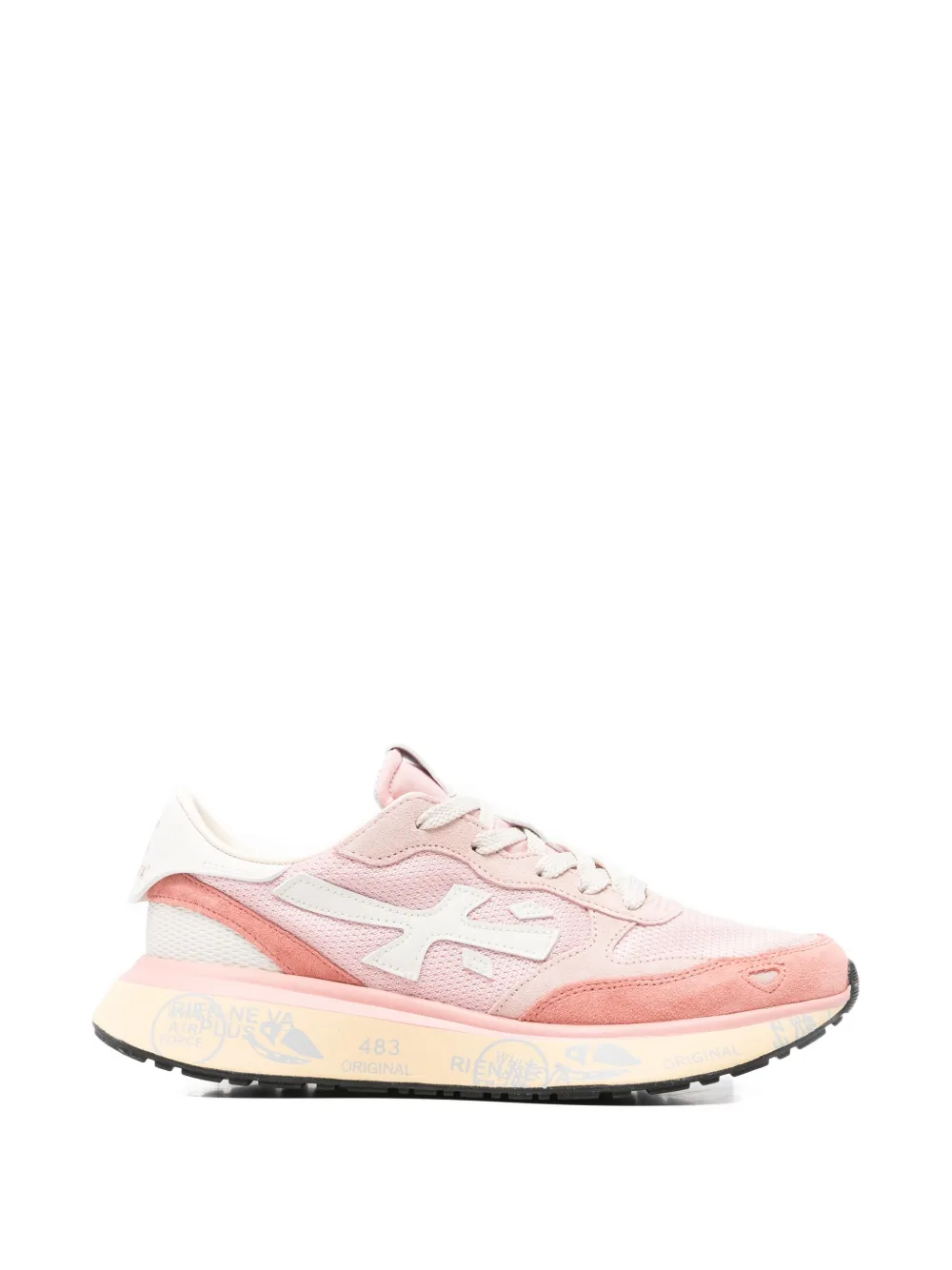 Premiata appliqué sneakers Roze