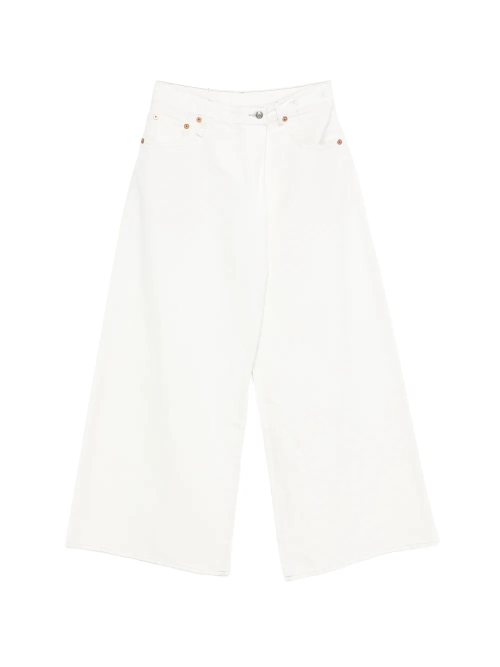 R13 wide-leg jeans - Bianco