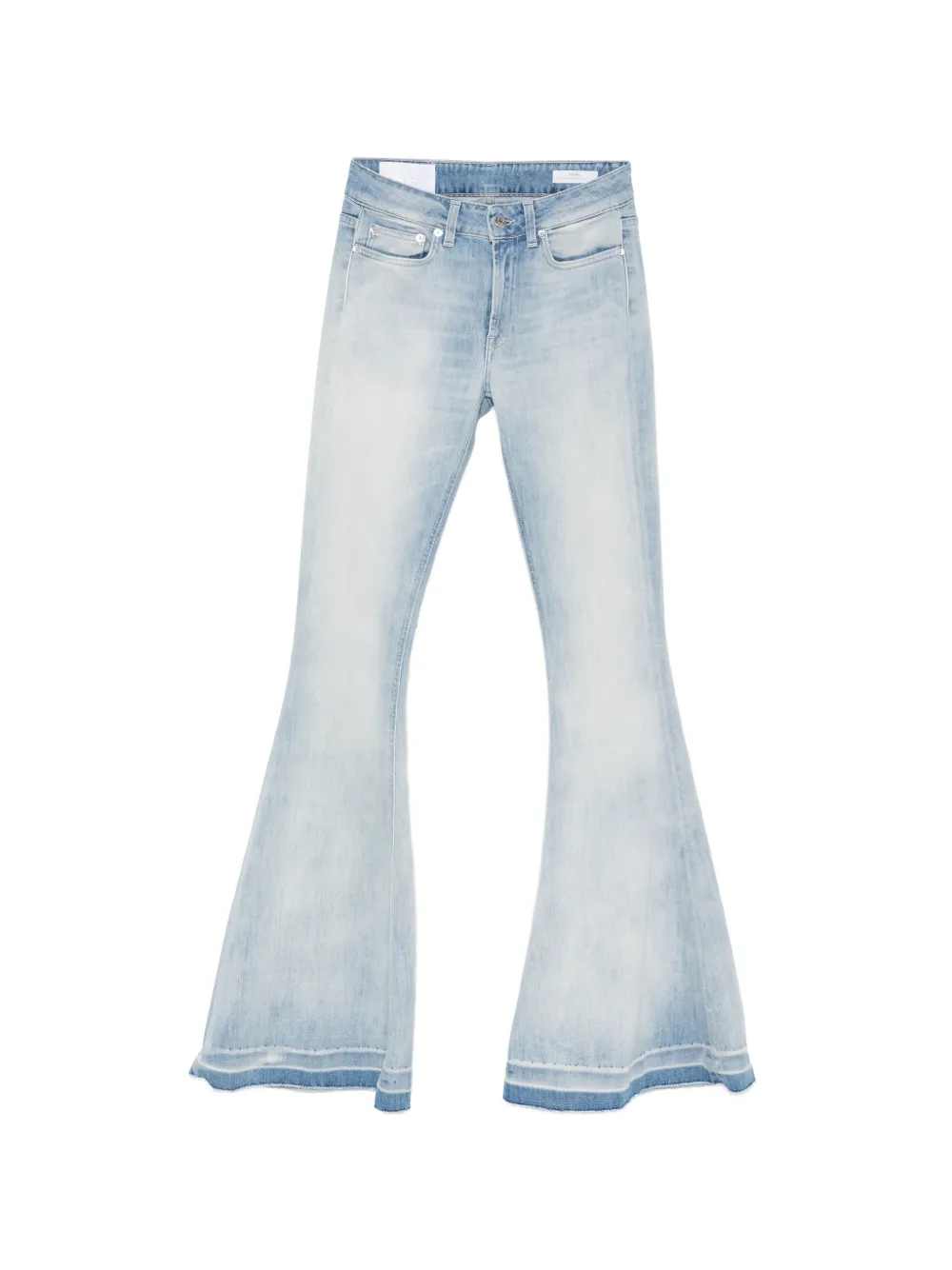 DONDUP faded flared-hem jeans - Blau