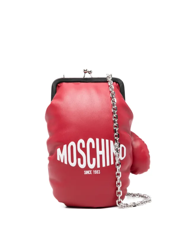 Moschino ボクシンググローブ チェーン ショルダーバッグ | レッド 