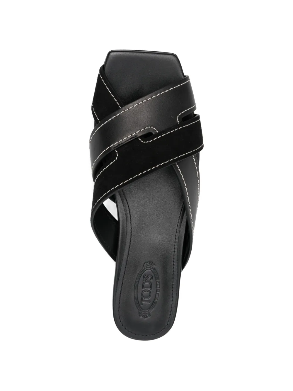 Tod's Sandalen met veters en hak Zwart