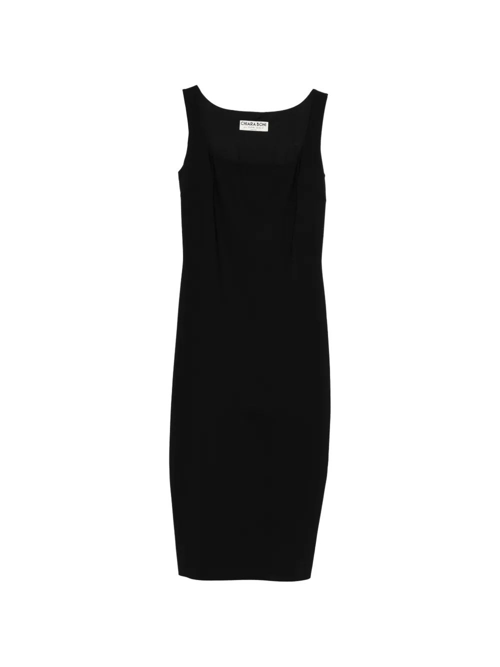 CHIARA BONI La Petite Robe square-neck midi dress - Nero