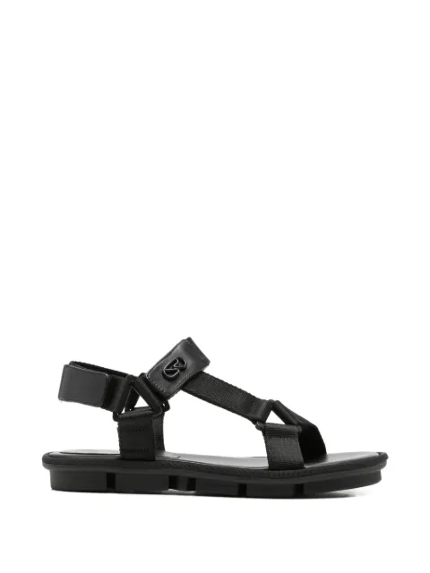 Sergio Rossi touch-strap logo-plaque sandals