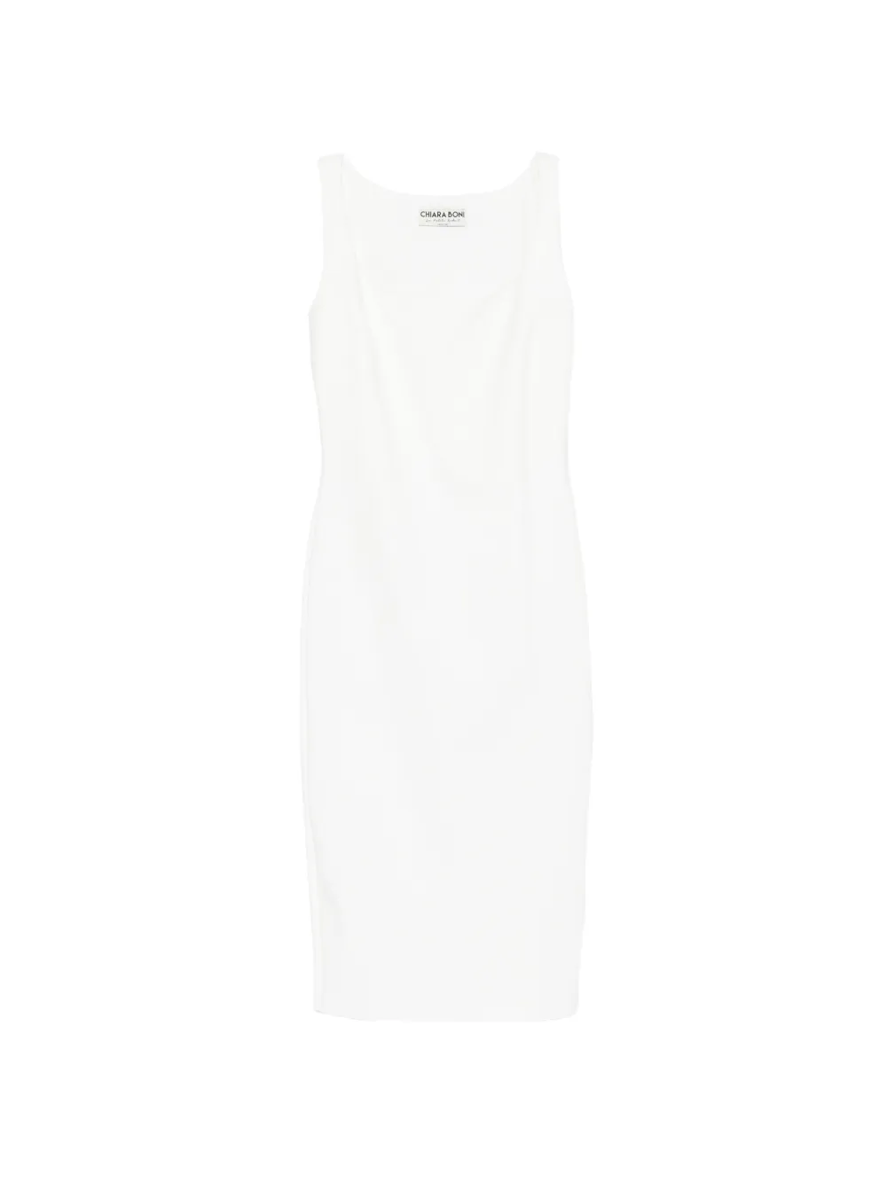 CHIARA BONI La Petite Robe Gilia square-neck midi dress - Bianco