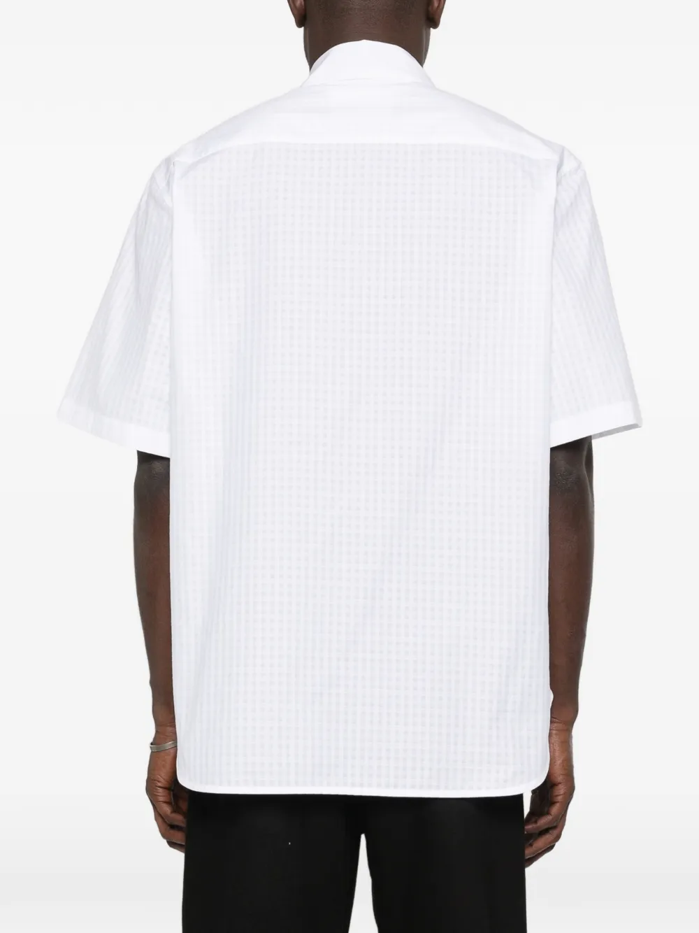 Jil Sander Overhemd met korte mouwen en zak Wit