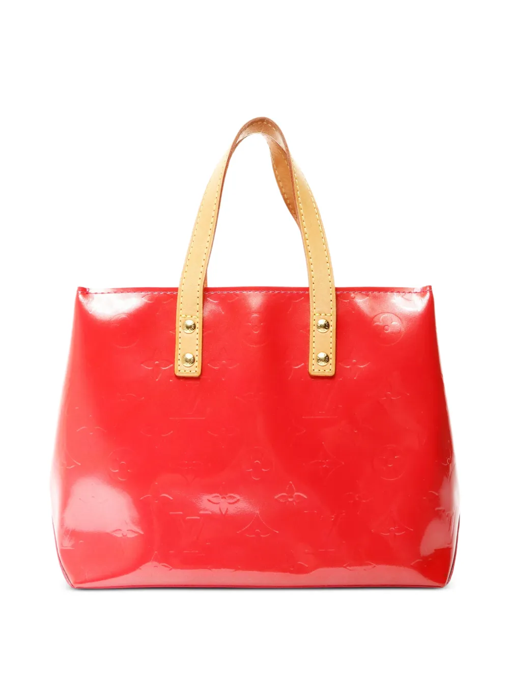 Louis Vuitton Pre-Owned 2005 PM Reade logo-plaque tote bag - Rosso