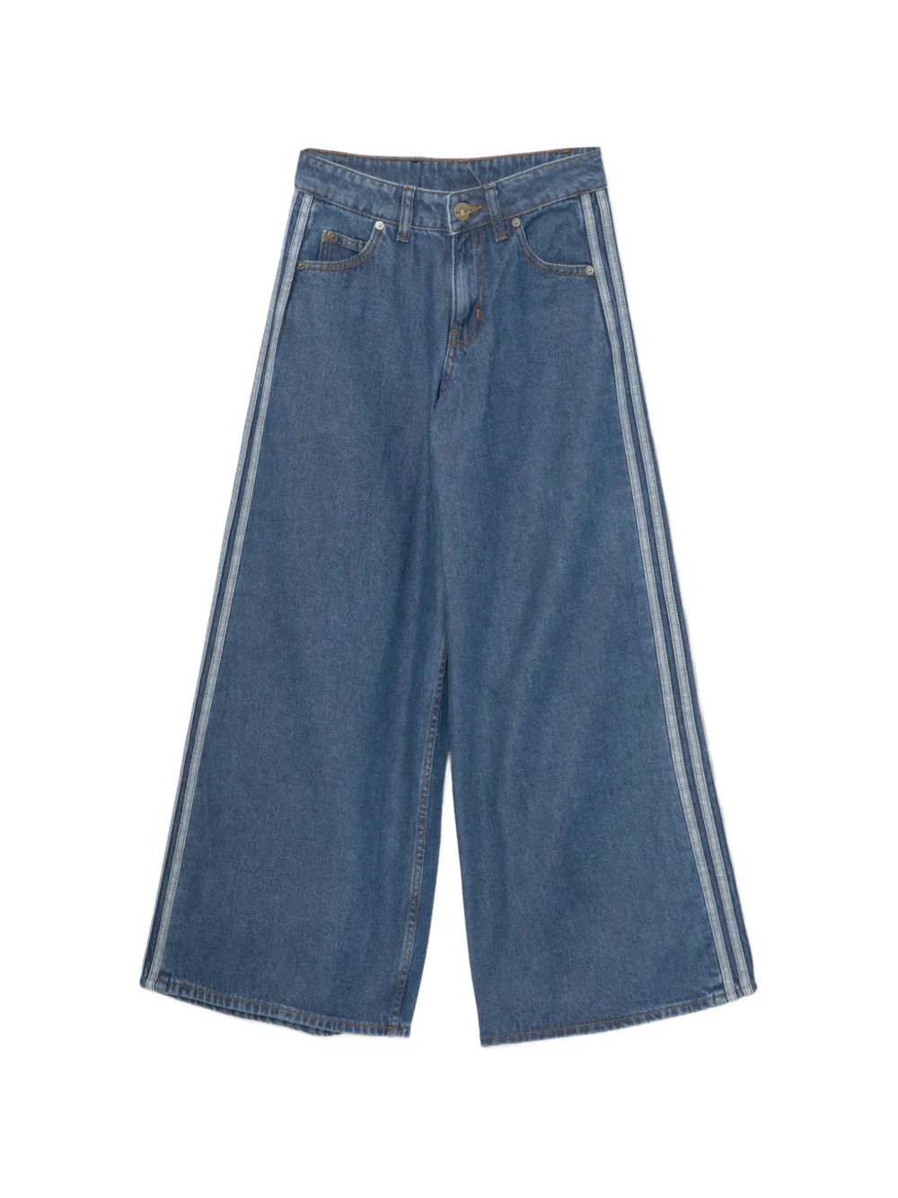adidas Firebird wide-leg jeans - Blu