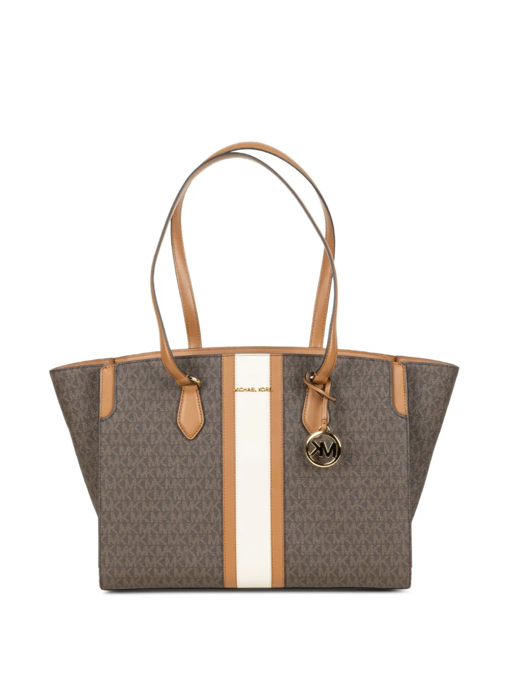 Michael Kors large monogram tote bag - Marrone
