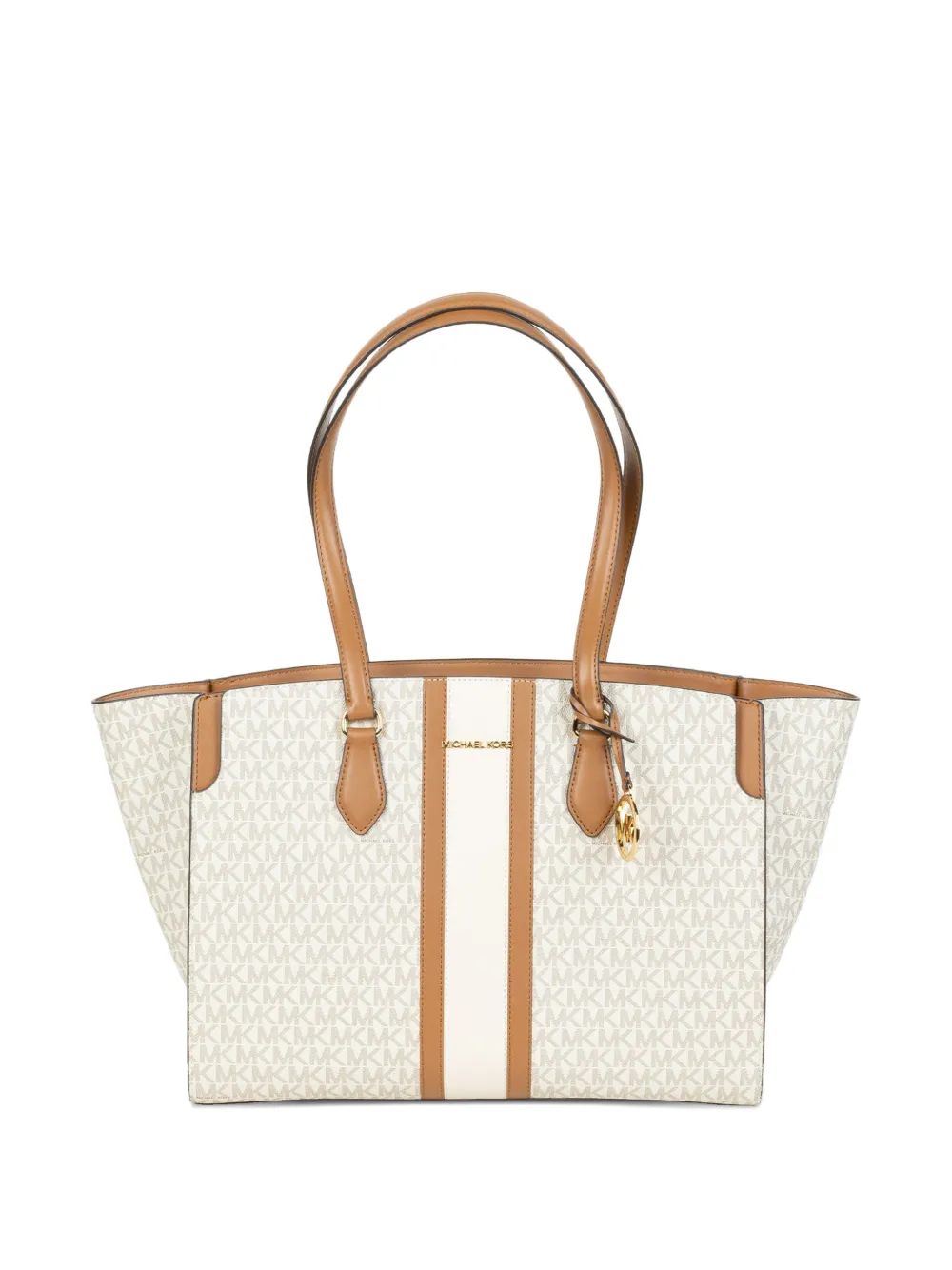 Michael Kors logo-pattern charm tote bag - Toni neutri