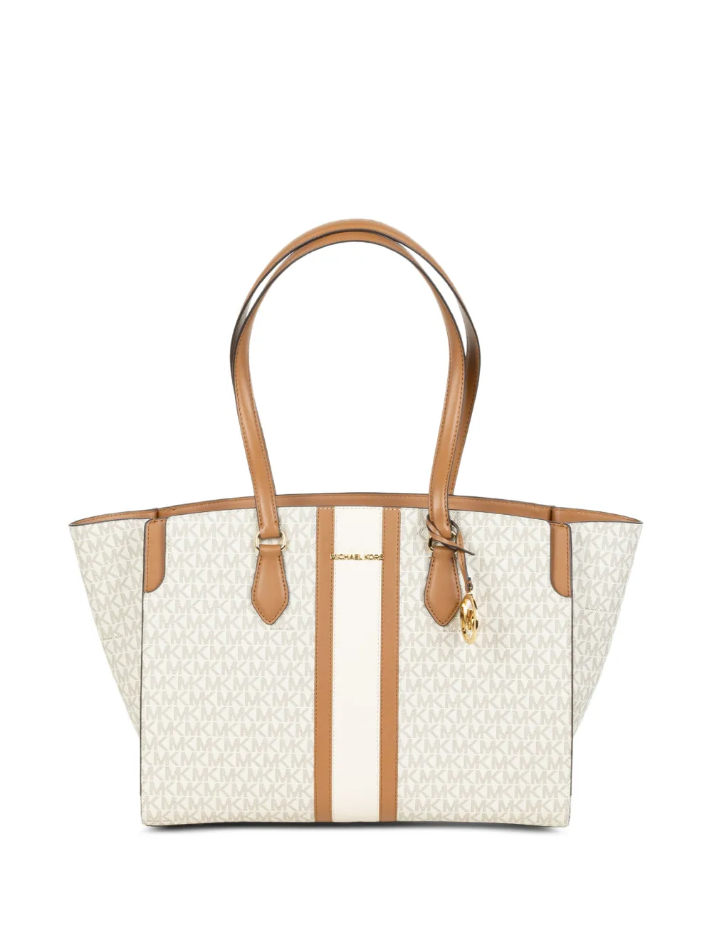 Michael Kors logo-pattern charm tote bag - Toni neutri