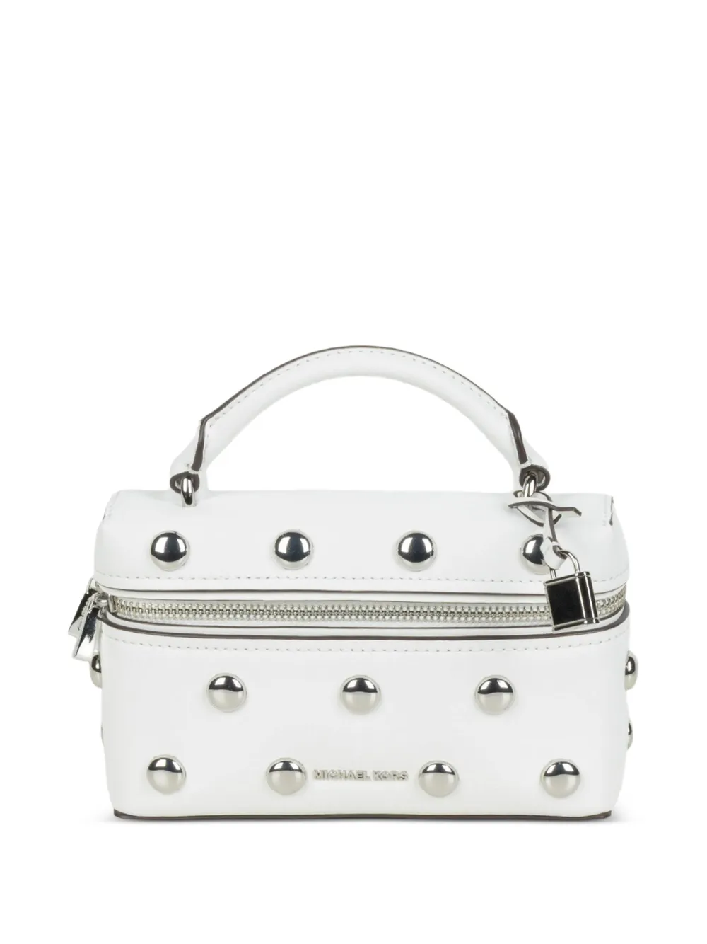 Michael Kors studded top-handle tote bag - Bianco