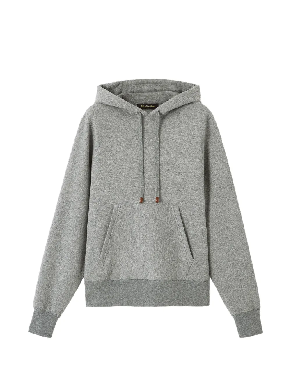 Loro Piana long-sleeve hoodie - Grigio