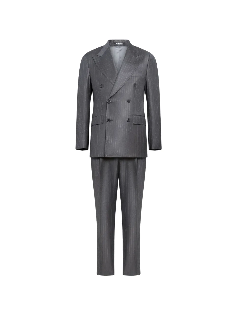 FRANZESE COLLECTION pinstripe double-breasted suit - Grigio