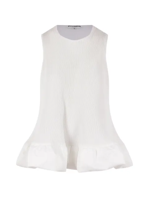 Melitta Baumeister sleeveless pleated blouse