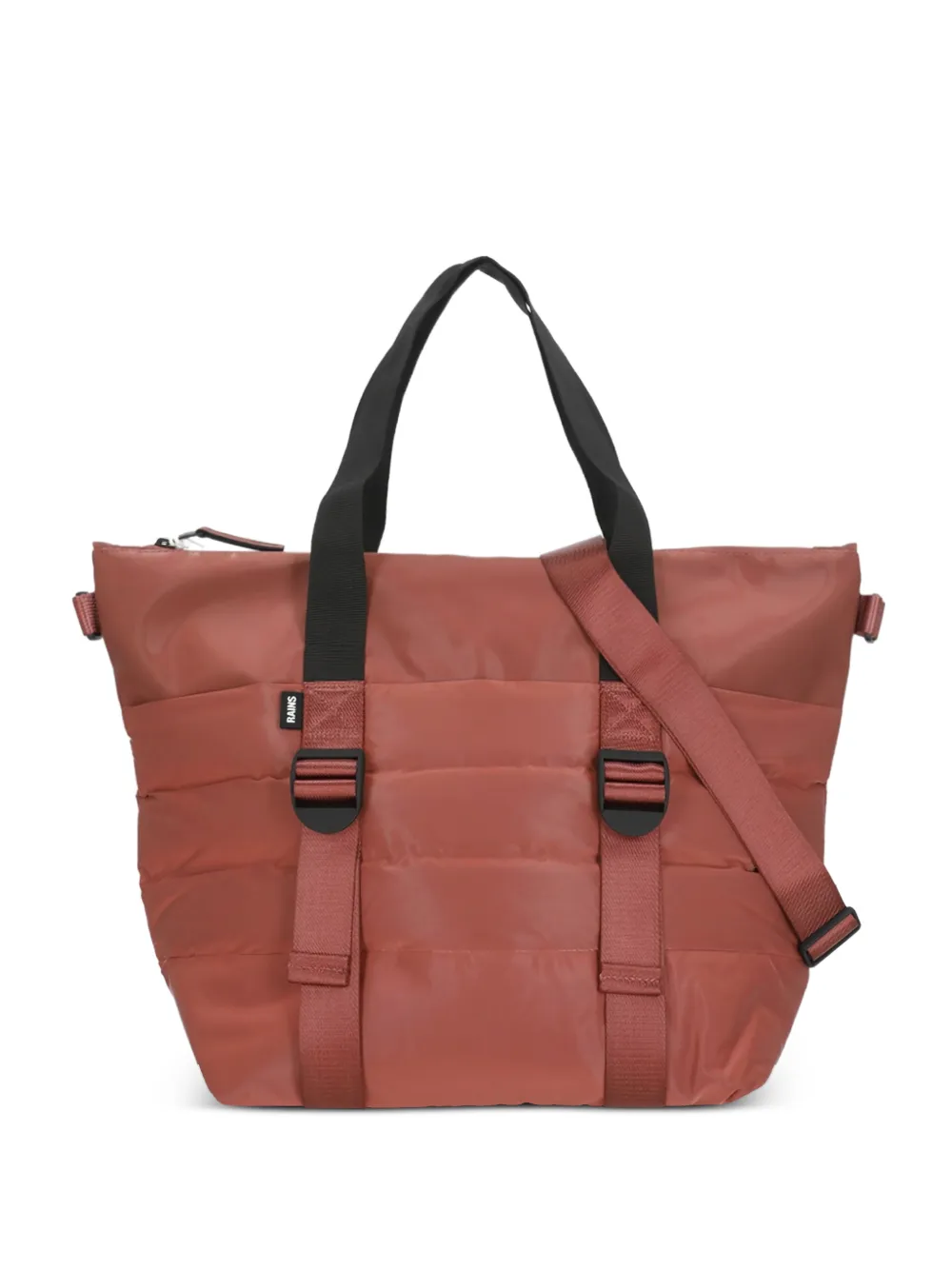 Rains mini Puffer Mix tote bag - Marrone
