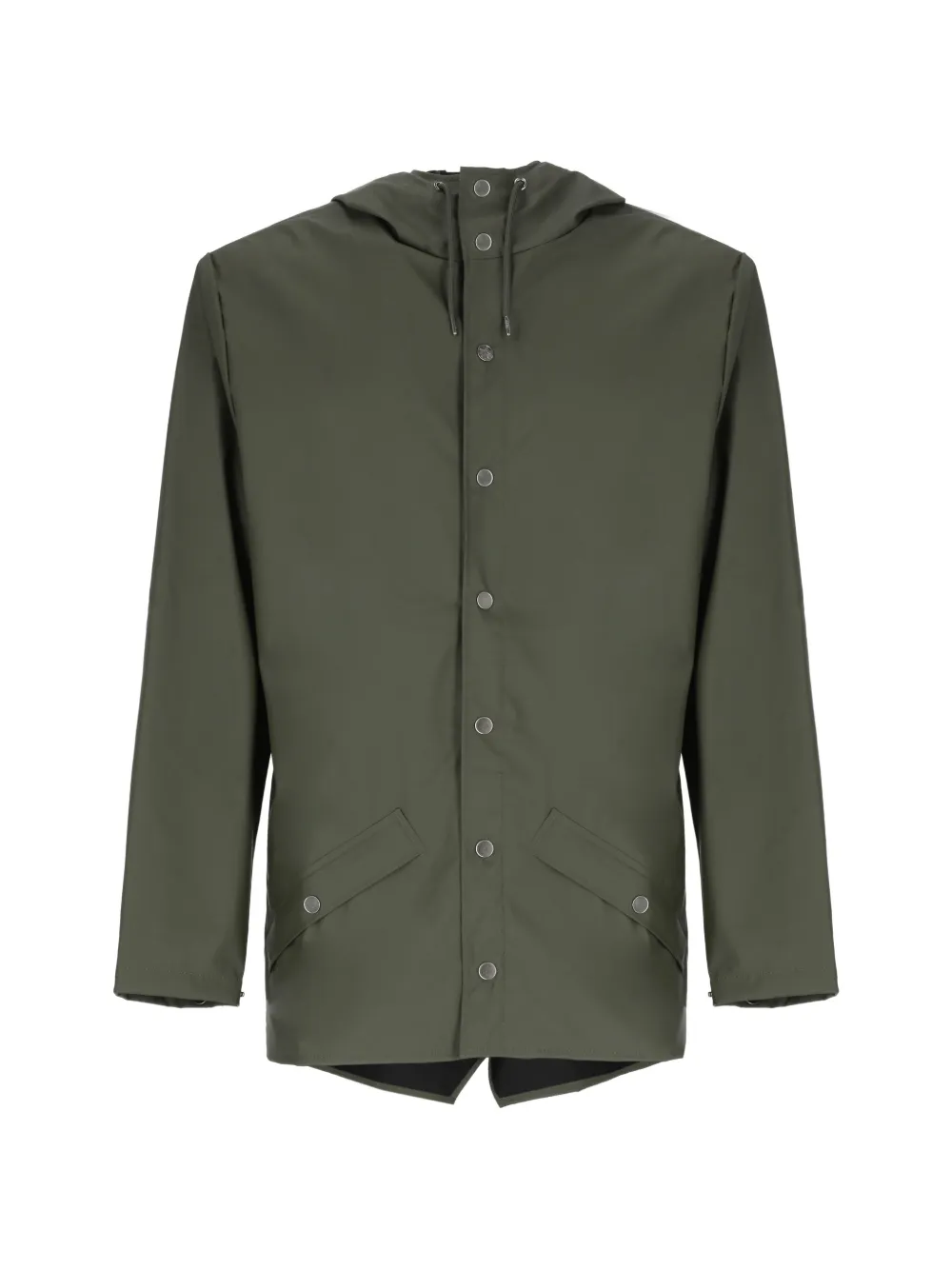 Rains flap-pocket hooded jacket - Verde