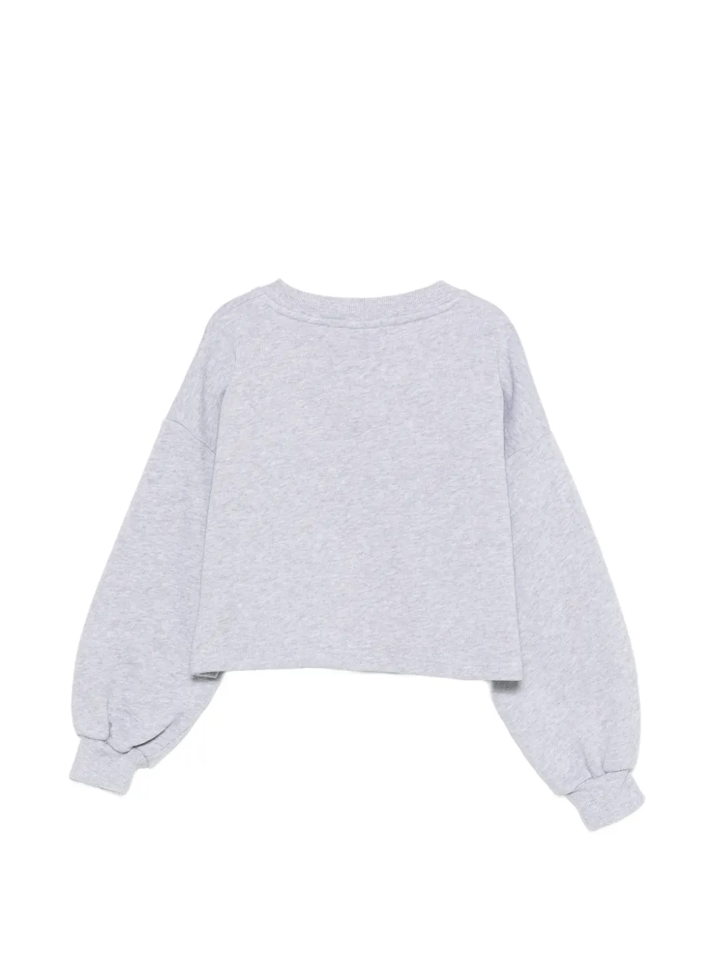 Bobo Choses Spring Letters geribbelde cropped sweater Grijs