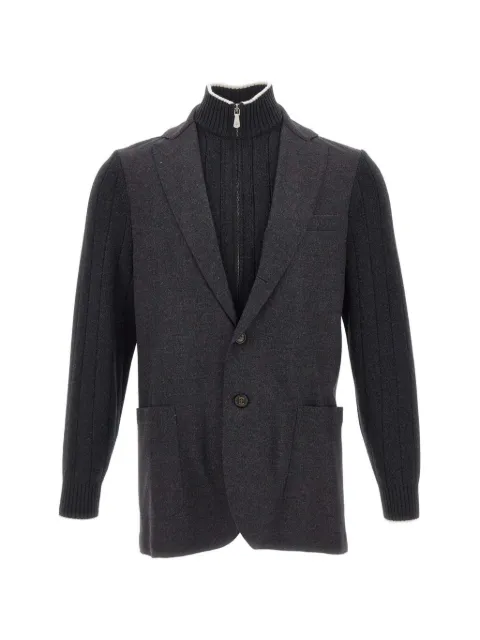 Eleventy ribbed blazer