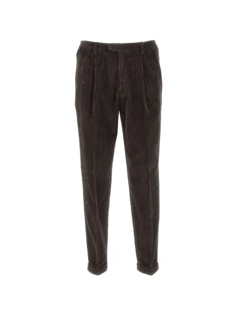 DEVORE ribbed turn-up trousers