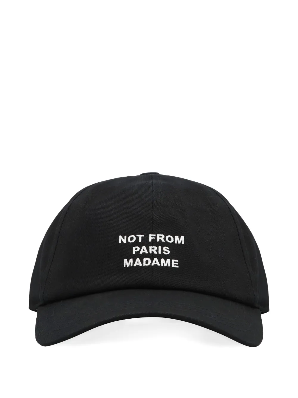 Drôle De Monsieur embroidered baseball cap - Nero