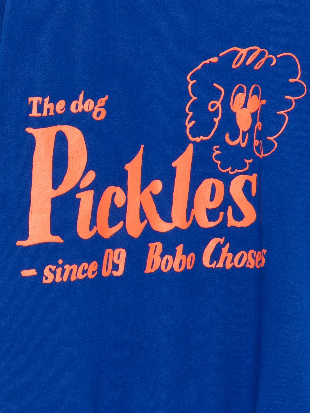 Bobo Choses Pickles the Dog sweater met ronde hals en print Blauw