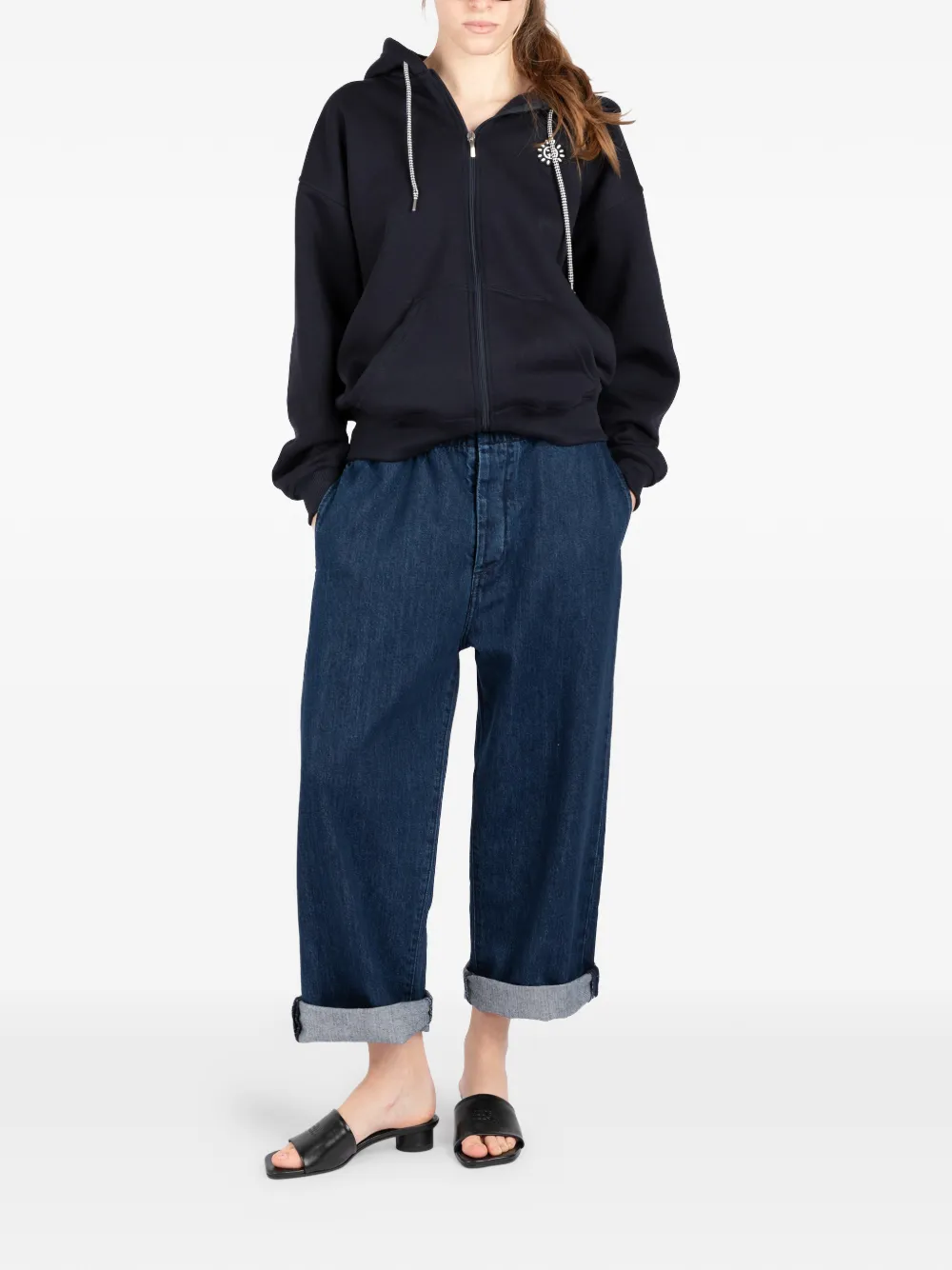 Société Anonyme Kobe jeans met elastische taille Blauw
