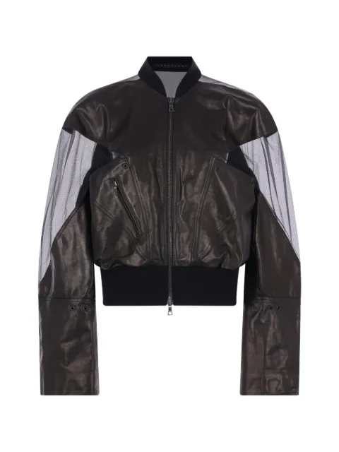 YEHUAFAN chamarra bomber con paneles de tul