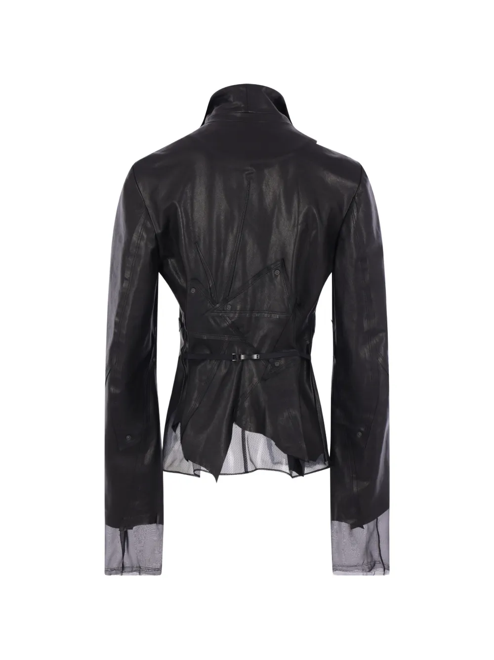  Yehuafan Tulle-panelled Blazer - Black 