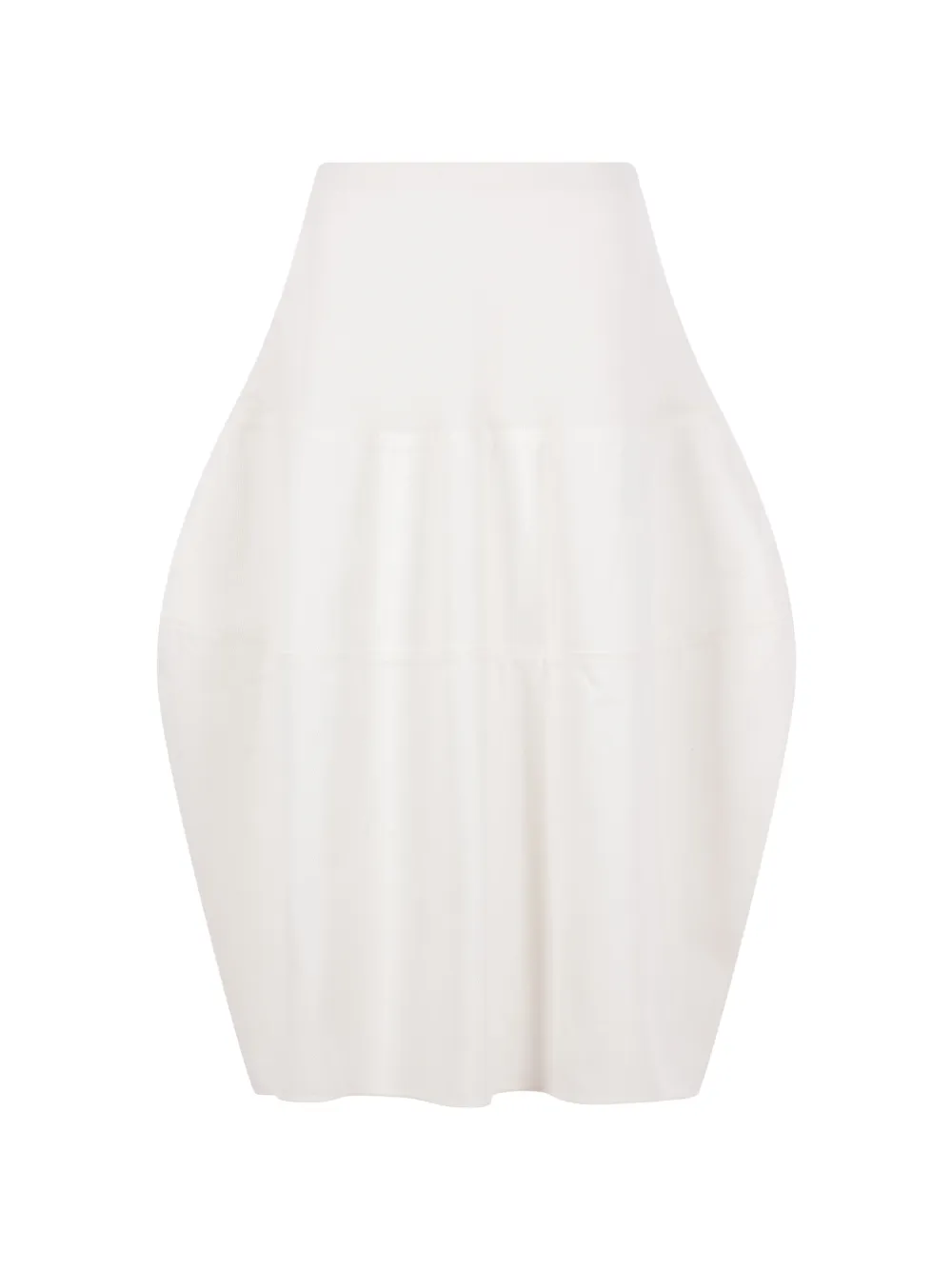 Melitta Baumeister rounded midi skirt - Bianco