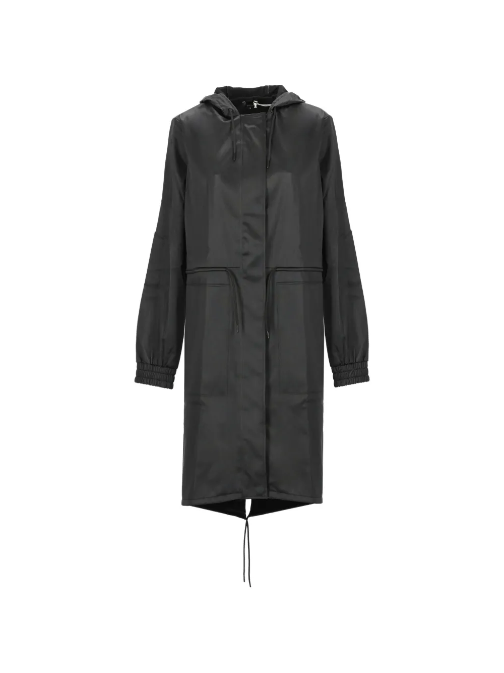 Rains drawstring hooded parka - Nero