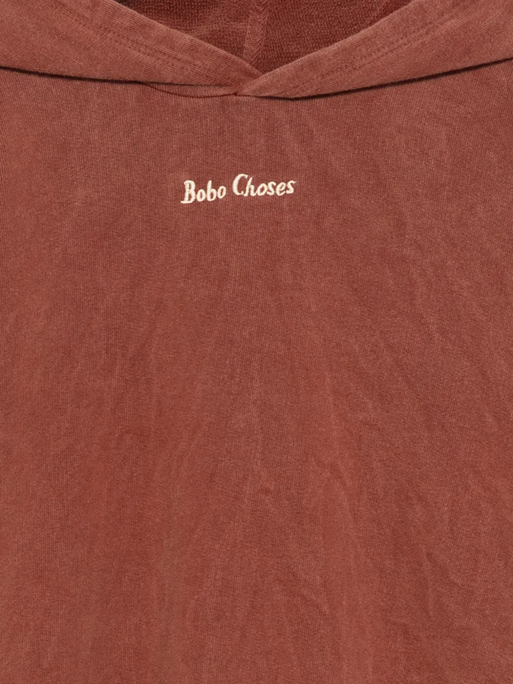  Bobo Choses Logo-embroidered Hoodie - Brown 