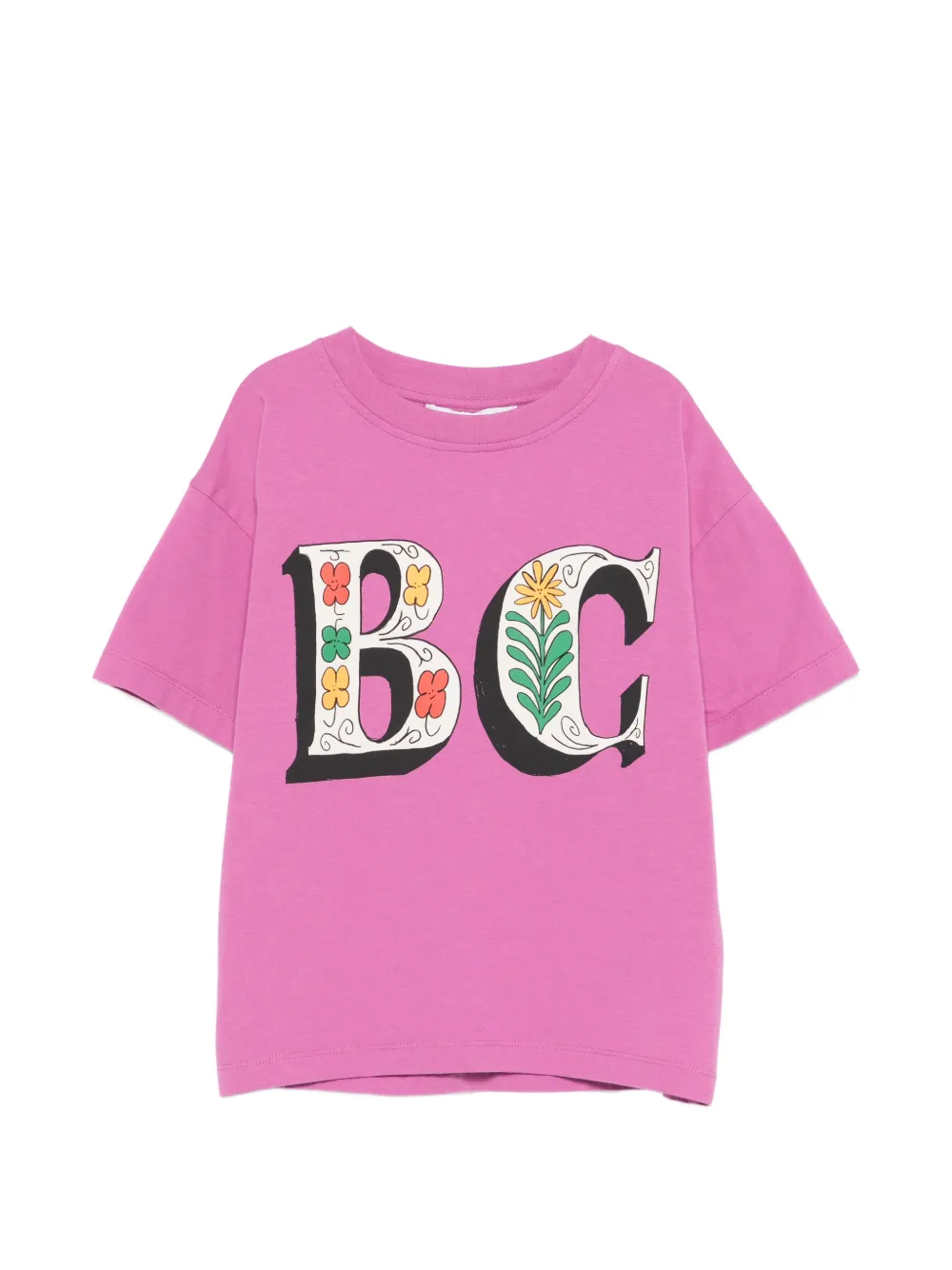 Bobo Choses floral graphic T-shirt - Rosa
