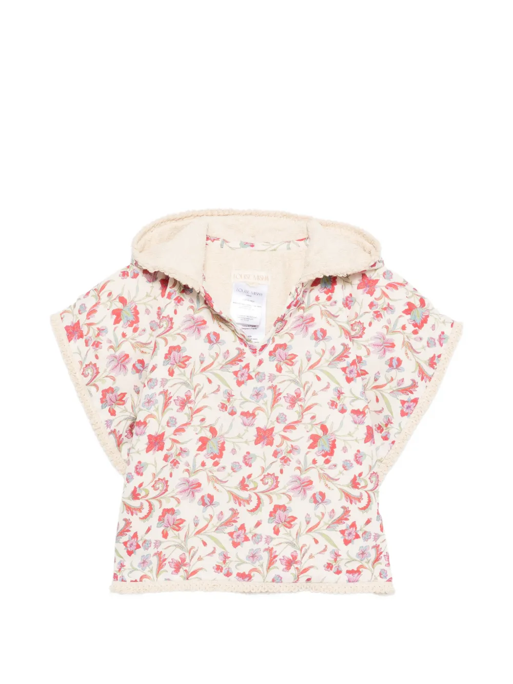 LOUISE MISHA KIDS Mael floral-print beach cape - Toni neutri
