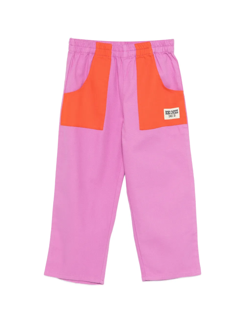 Bobo Choses colourblock pocket trousers - Rosa