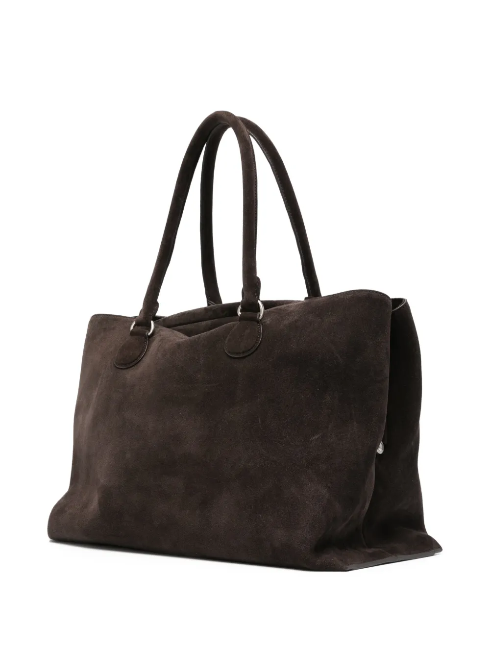  Osoi Key Charm Suede Shoulder Bag - Brown 
